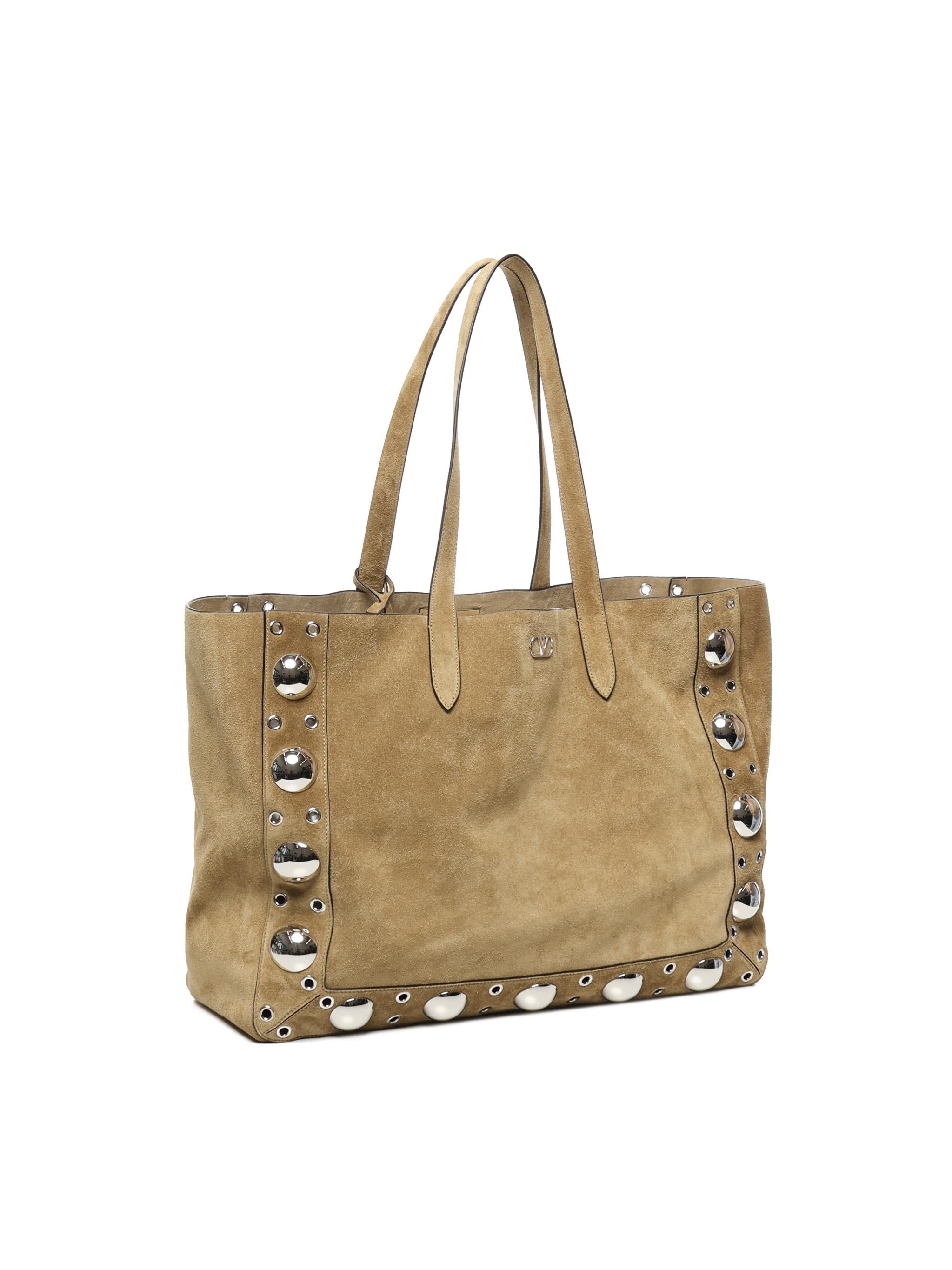 Tote Bag Nellcote Media in suede 6Y0B0D58 SVIRDX VALENTINO GARAVANI 