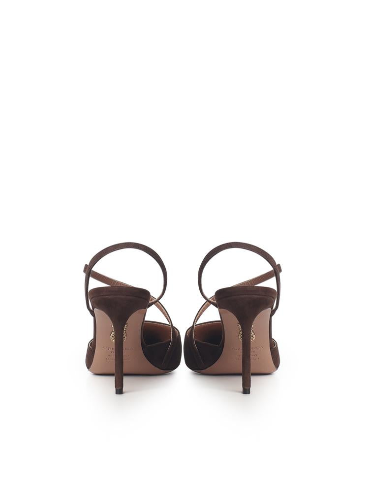 Pumps Dynasty in suede DYNMIDP0 SUEESP AQUAZZURA 