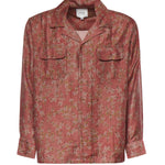 Camicia Floral Camp in misto viscosa<BR/> FOSS26SR01313 0842 FOUND 