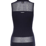 Canotta a polo in maglia a coste 106318 A34BG56 PINKO 