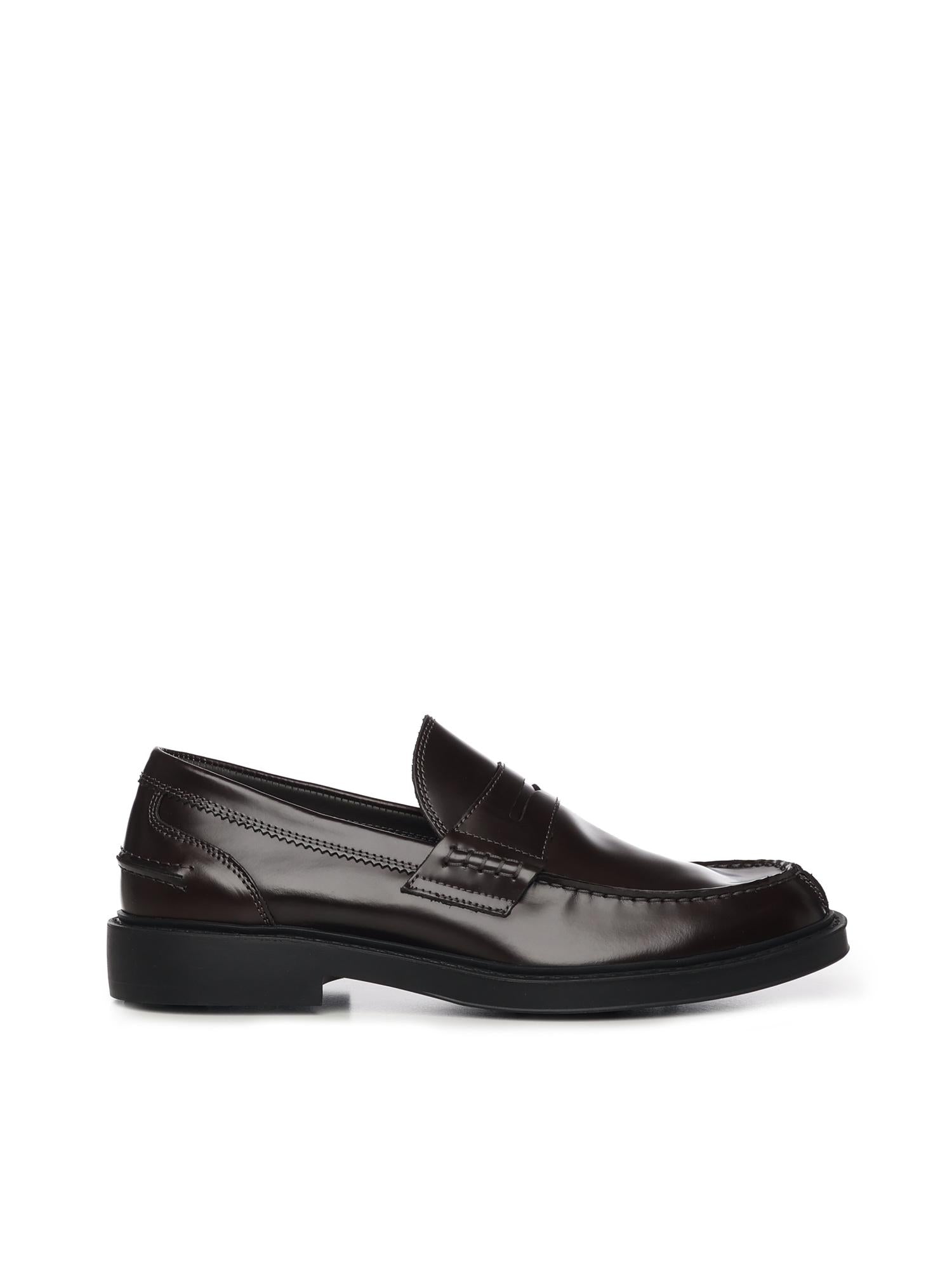 Mocassino Dover in pelle 22937 MORO ANTICA CUOIERIA 