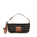 Borsa a spalla con logo 73BS9M803 CASSIENERO/CUOIO V° 73 