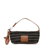 Borsa a spalla con logo 73BS9M803 CASSIENERO/CUOIO V° 73 