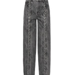 Jeans a gamba dritta con lacci 115069 100 ROTATE 