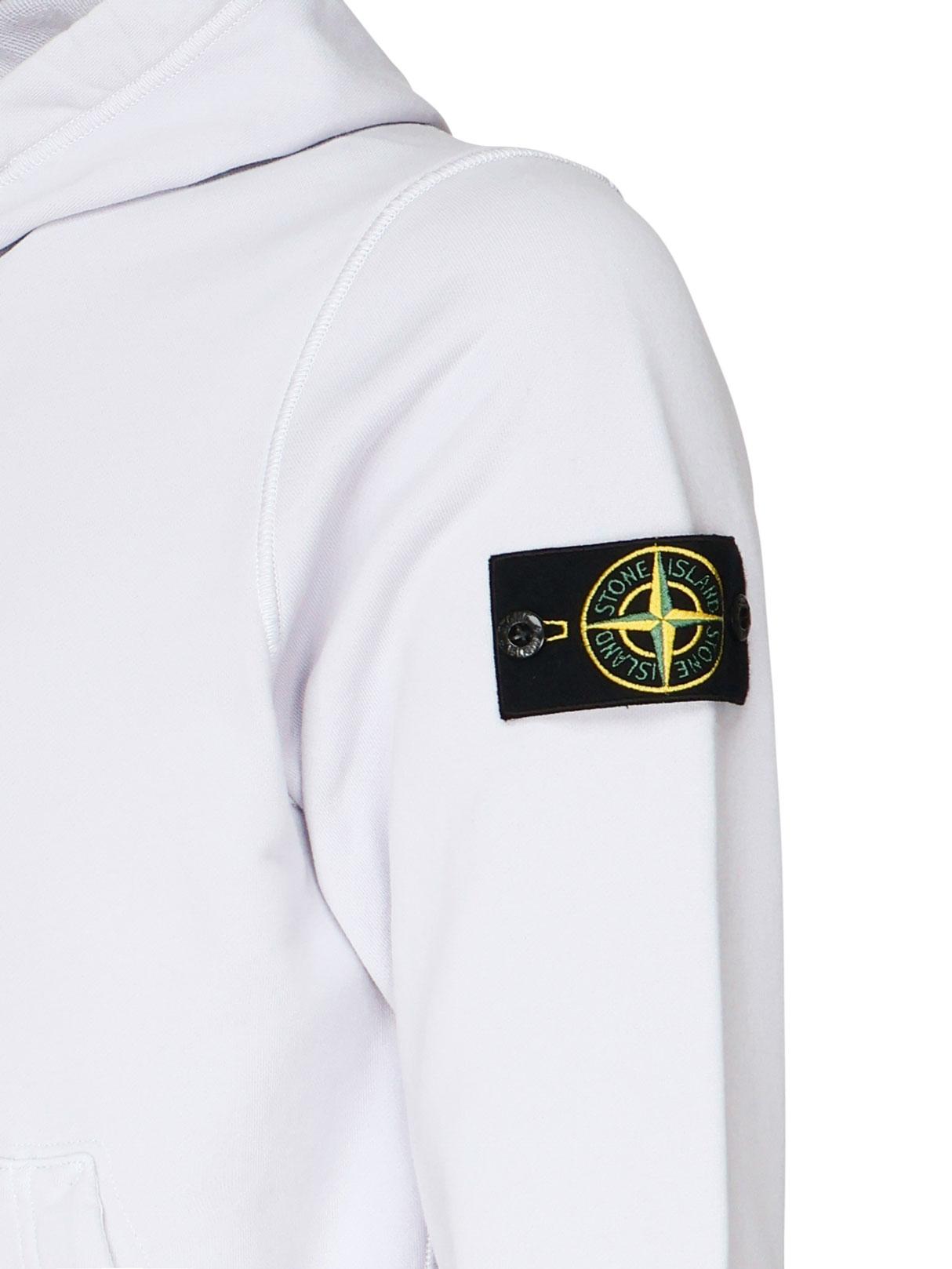 Felpa con cappuccio con coulisse e tasche K1S156100045 S0051V0088 STONE ISLAND 