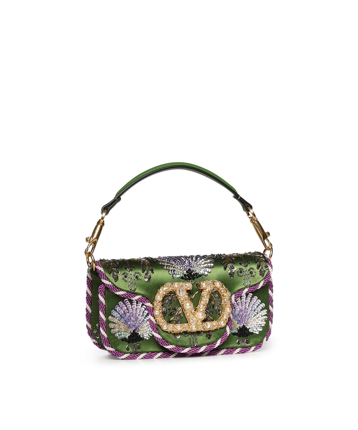 Borsa a spalla Locò ricamata con logo gioiello 7W0B0K53 RQIAAC VALENTINO GARAVANI 