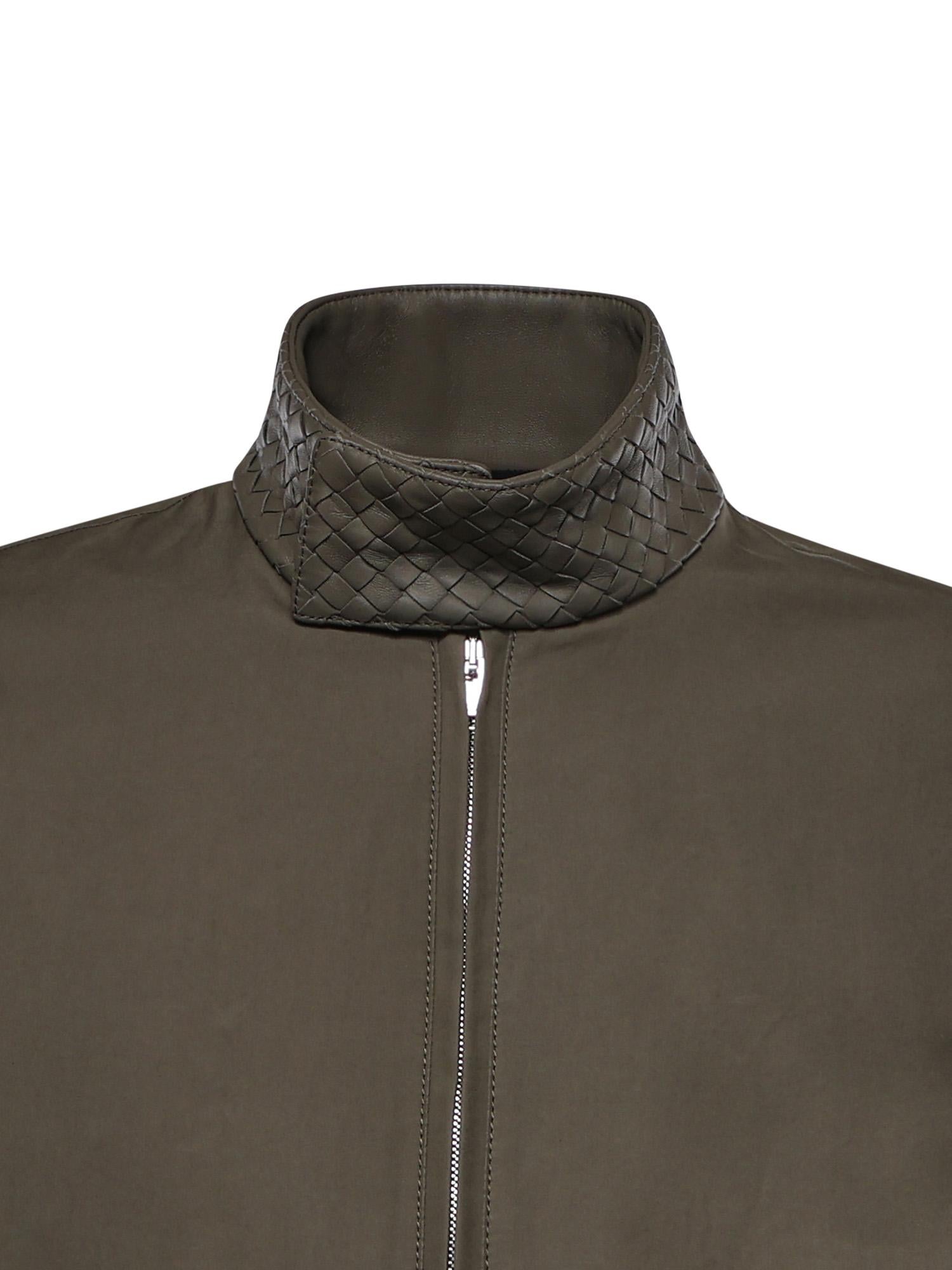 Giacca Harrington in cotone compatto 852530 V6D103976 BOTTEGA VENETA 