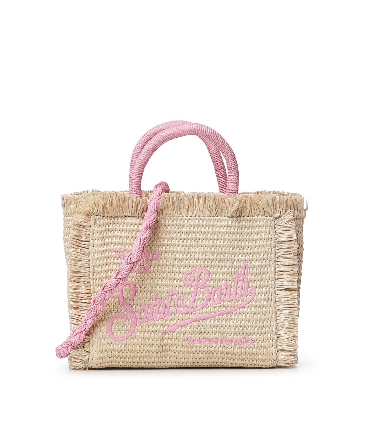 Borsa Vanity micro effetto paglia <BR/> VAMI009 00415L MC2 SAINT BARTH 