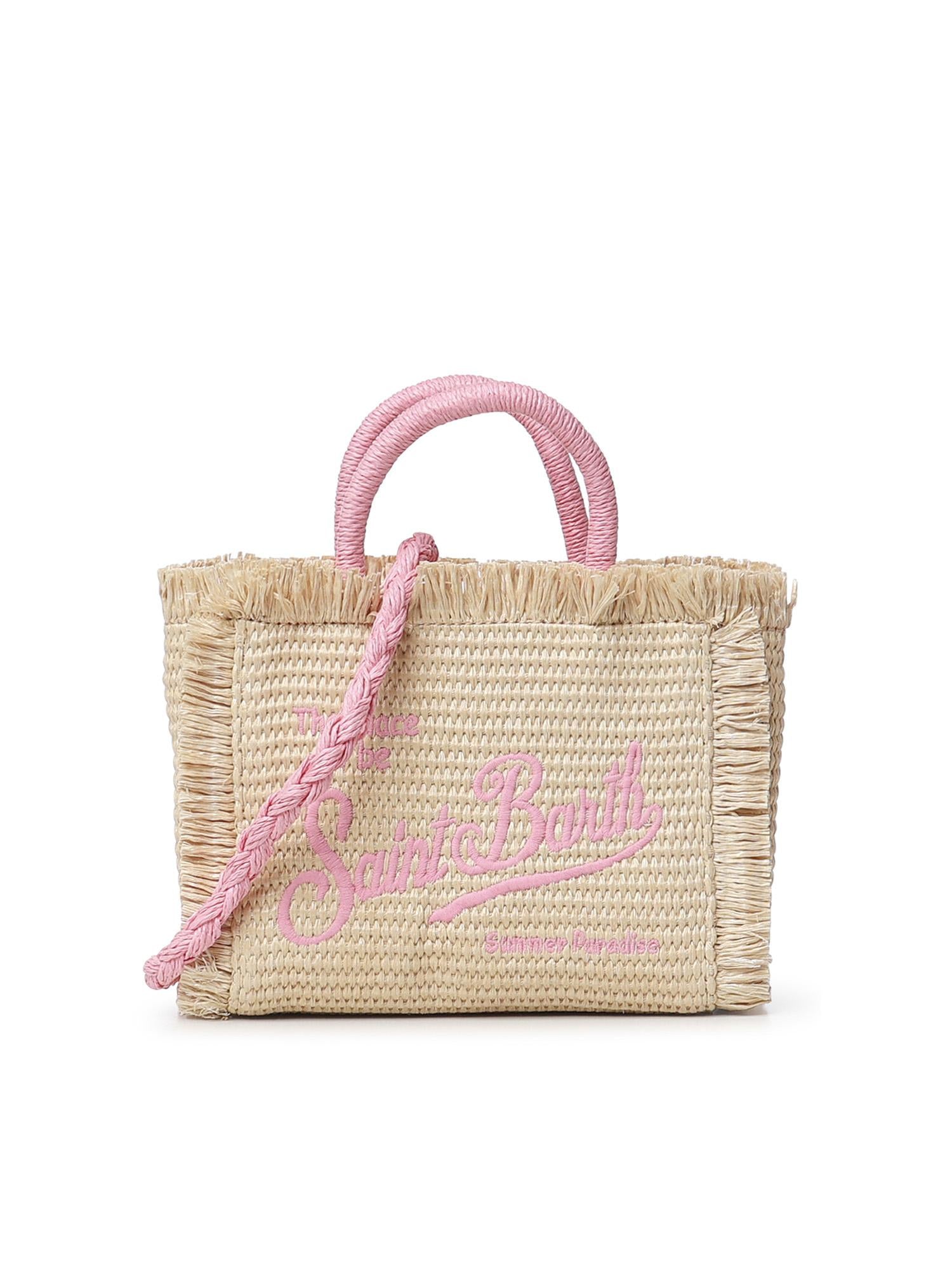 Borsa Vanity micro effetto paglia <BR/> VAMI009 00415L MC2 SAINT BARTH 