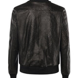 Bomber GoodFellas in pelle MIAMI VICE PITONENERO GIULIANO GALIANO 