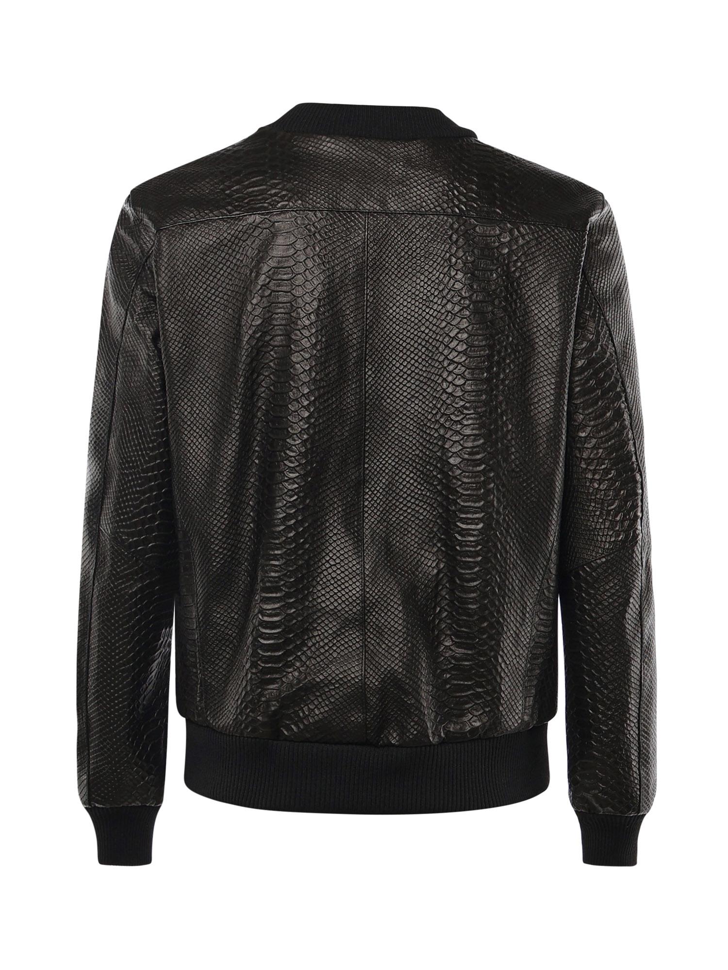 Bomber GoodFellas in pelle MIAMI VICE PITONENERO GIULIANO GALIANO 