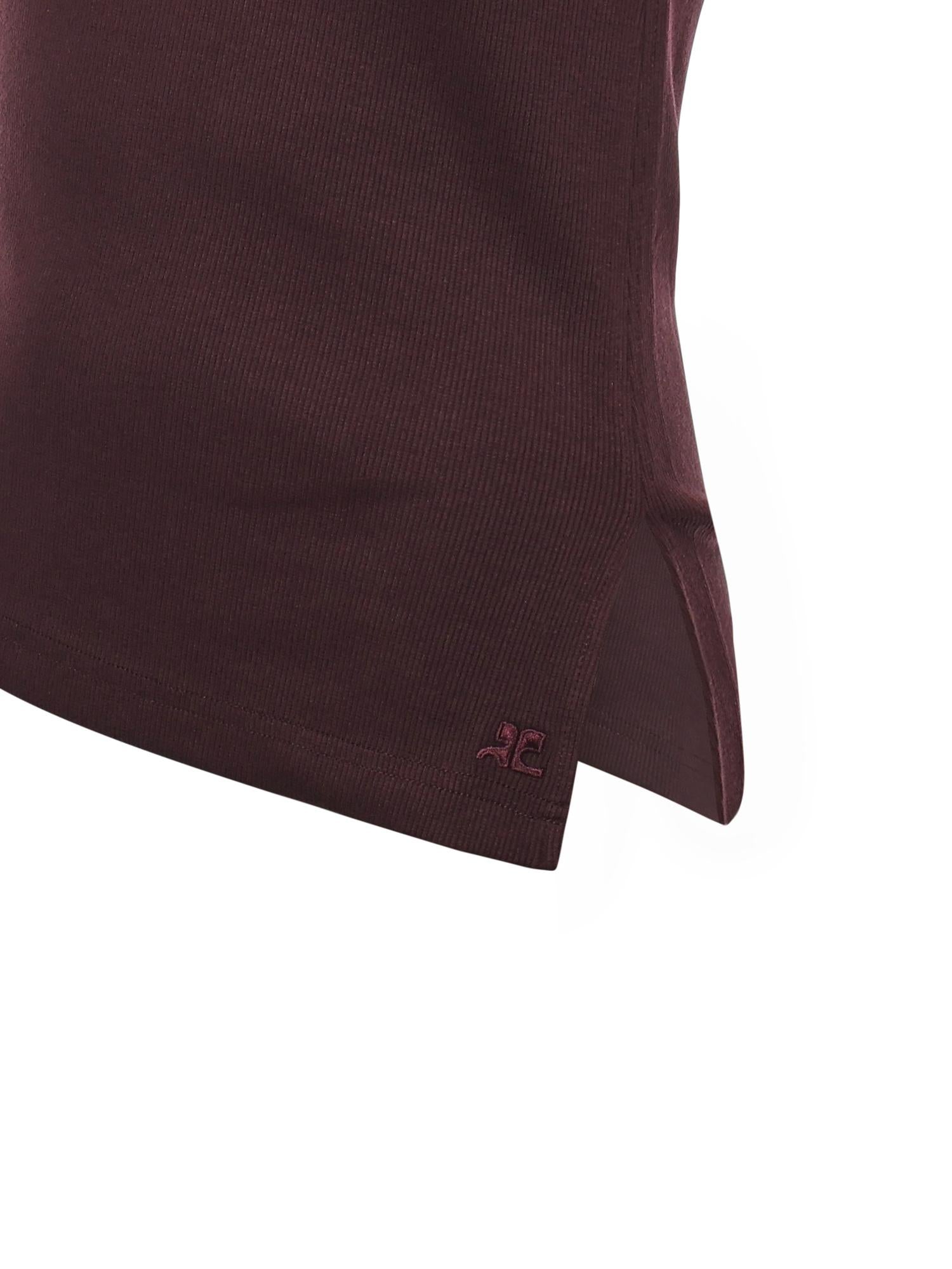 Top Transverse in cotone anni '90 425JDE146JS0194 4010 COURREGES 