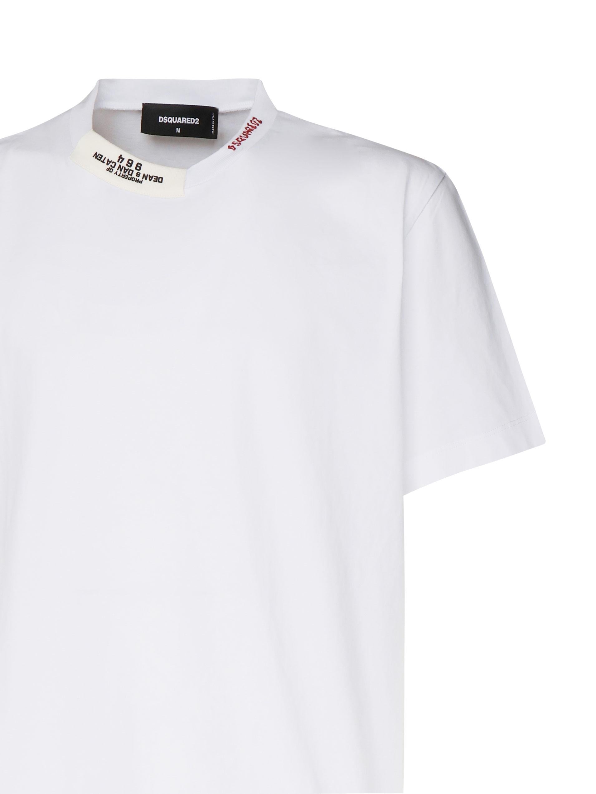 T-shirt regular fit con logo ricamato S74GD1417 D20020100 DSQUARED2 
