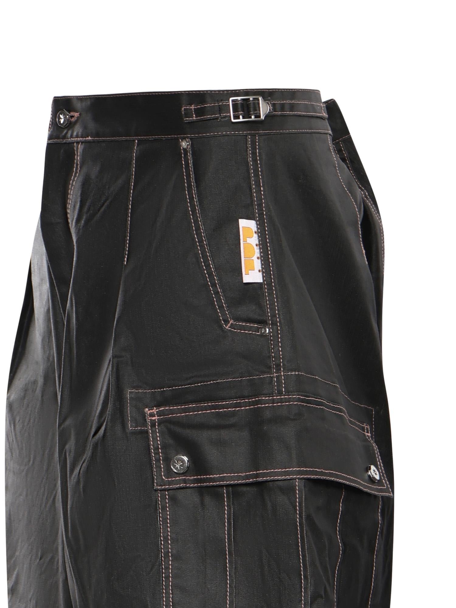 Pantalone Paracadute Cargo DFM03011GF174 BLACK PDF CHANNEL 
