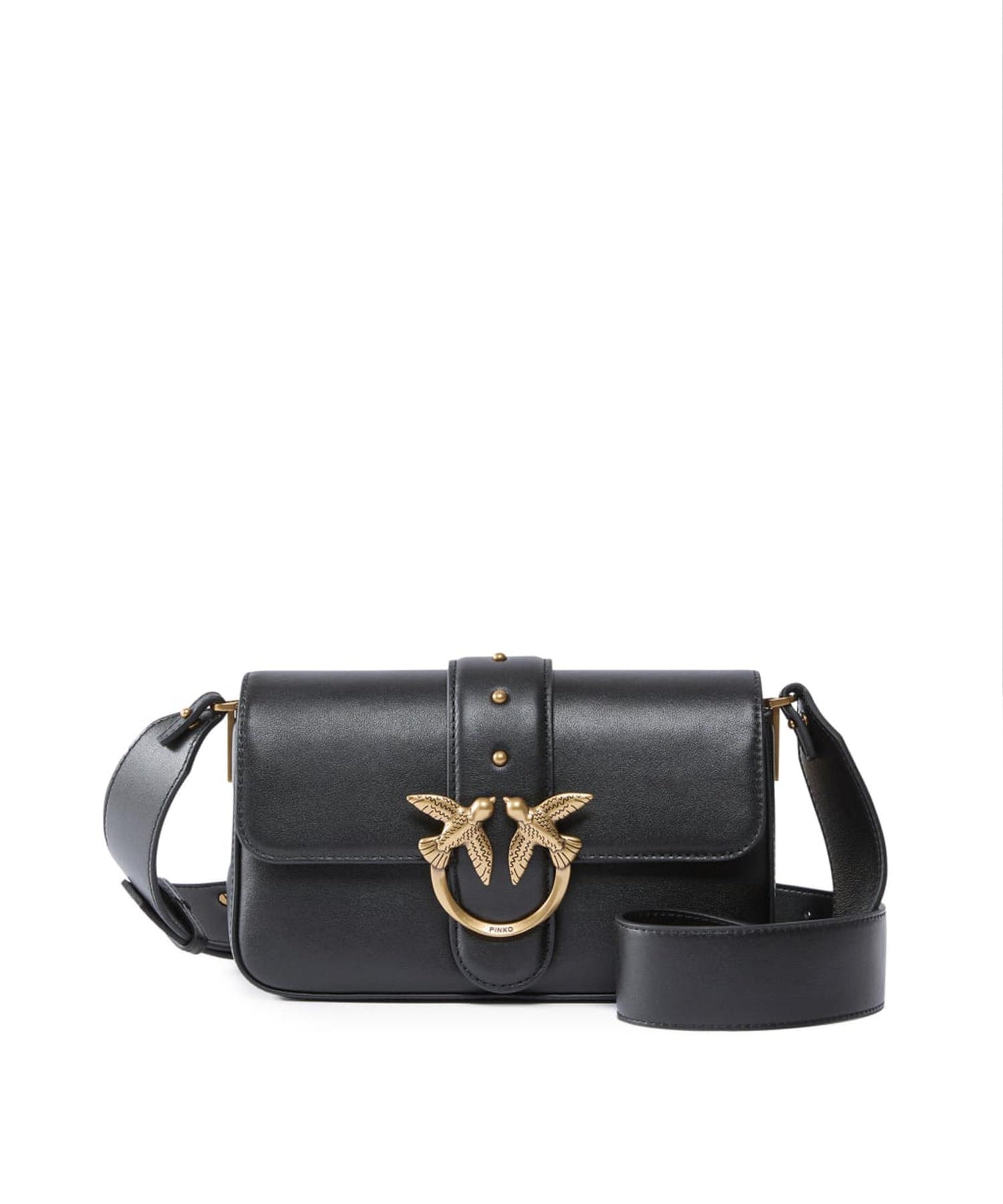 Borsa a spalla Mini Love Bag in pelle 104340 A0QOZ99Q PINKO 