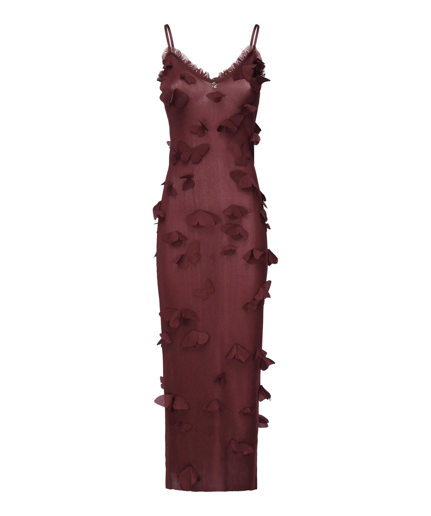 Abito Butterflies Techno con ricamo COPML166Y3015 RED COPERNI 