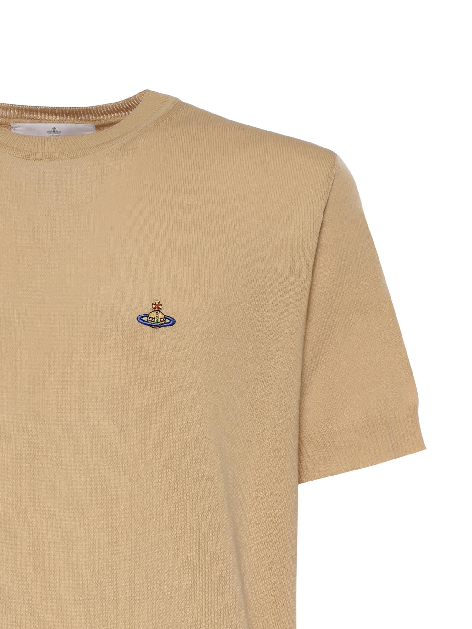 T-shirt Alex in cotone con logo 2701002G Y003FC404 VIVIENNE WESTWOOD 