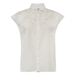 Camicia in popeline ricamata 8B3AA0C5 9VN0BO VALENTINO GARAVANI 