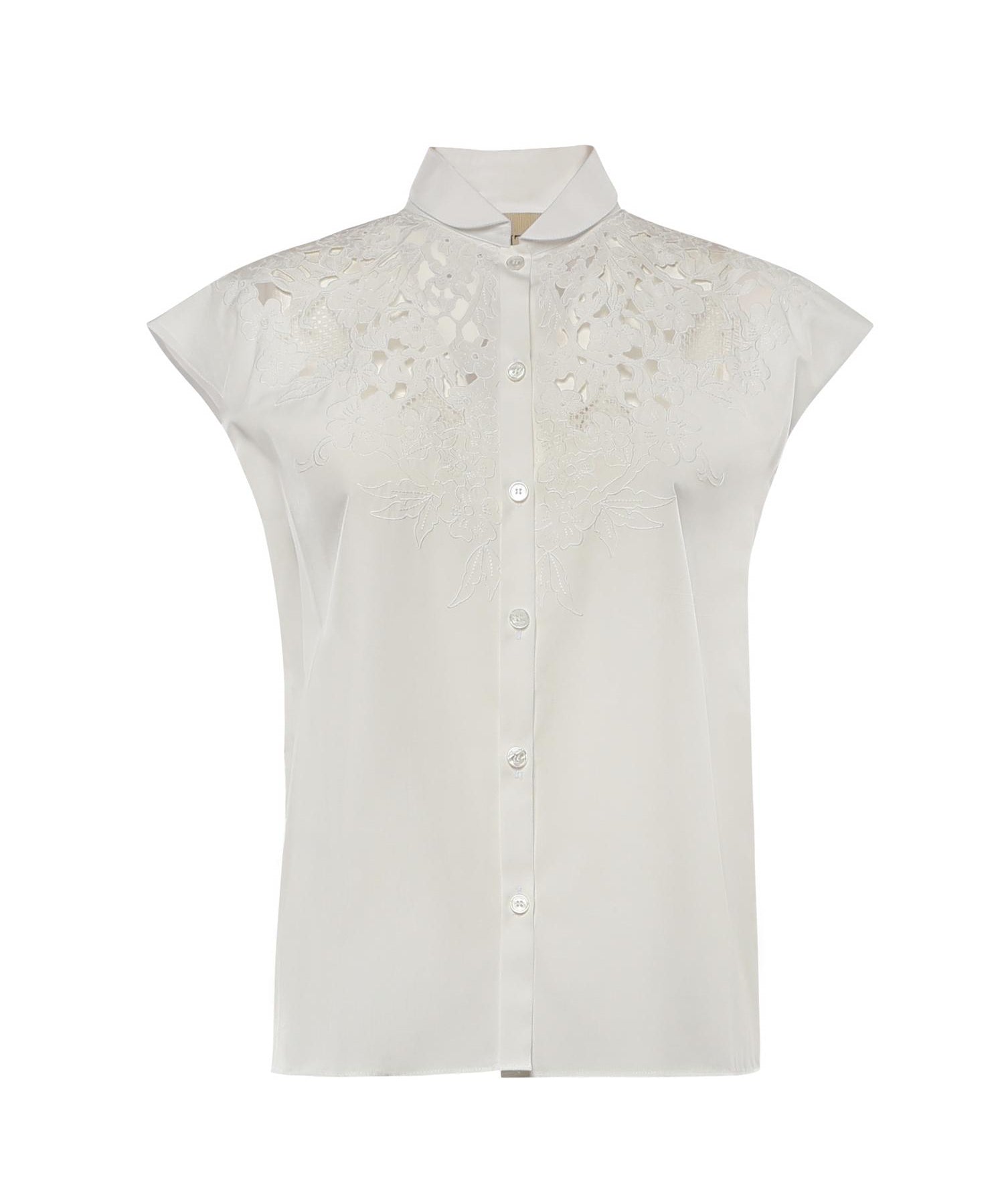 Camicia in popeline ricamata 8B3AA0C5 9VN0BO VALENTINO GARAVANI 