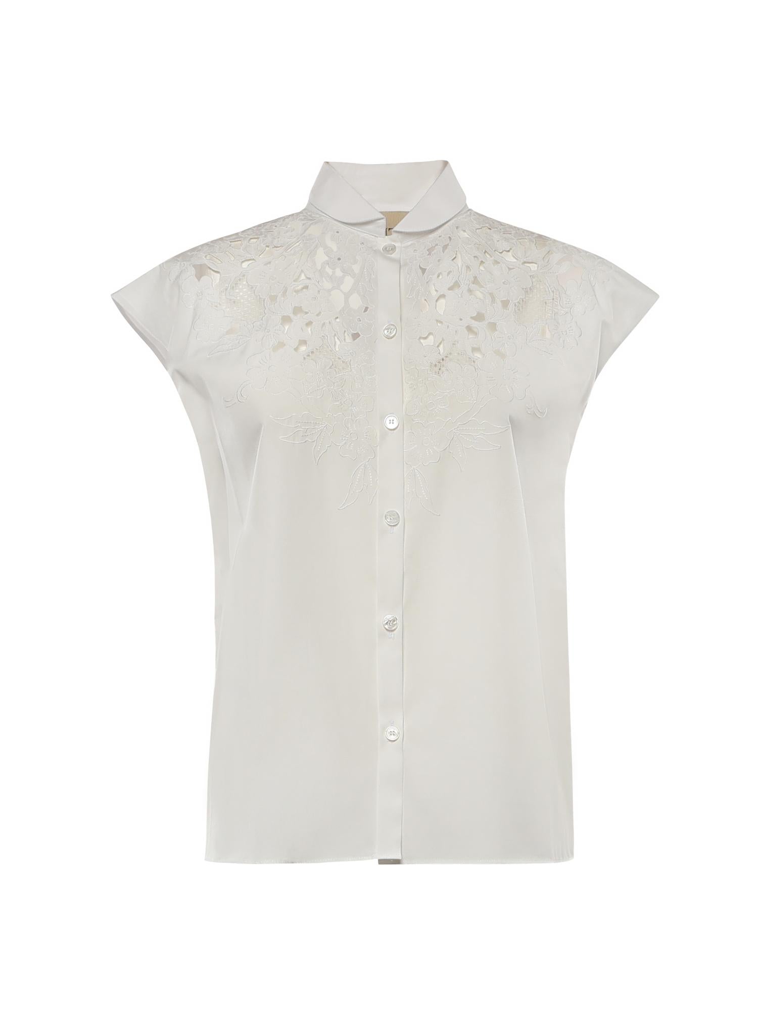 Camicia in popeline ricamata 8B3AA0C5 9VN0BO VALENTINO GARAVANI 