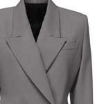 Giacca sartoriale doppiopetto in gabardine di lana AA9V1129T612B 284 ALAIA 