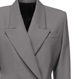 Giacca sartoriale doppiopetto in gabardine di lana AA9V1129T612B 284 ALAIA 