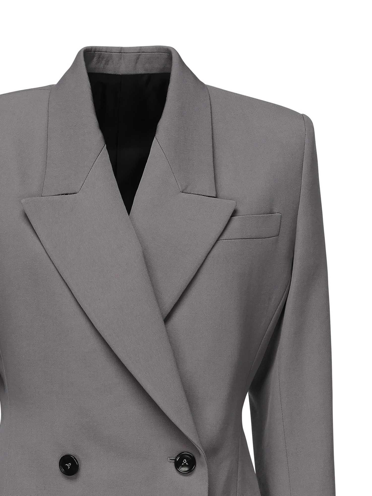 Giacca sartoriale doppiopetto in gabardine di lana AA9V1129T612B 284 ALAIA 