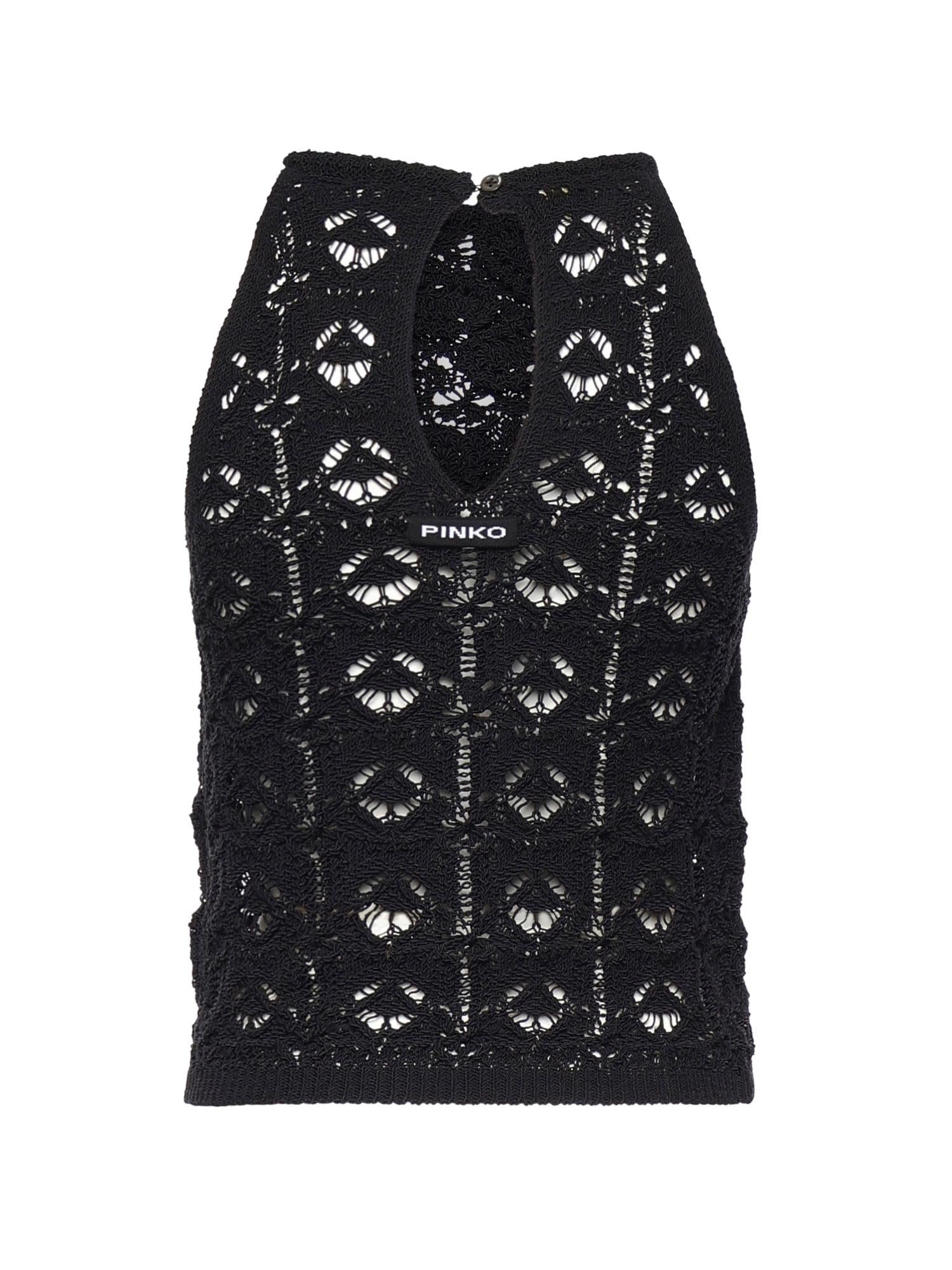 Top Nymphaea in crochet 106863 A3B8Z99 PINKO 