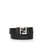 Cintura Squared FF in pelle e tela FF jacquard 7C0553 AVV7F0GXN FENDI 