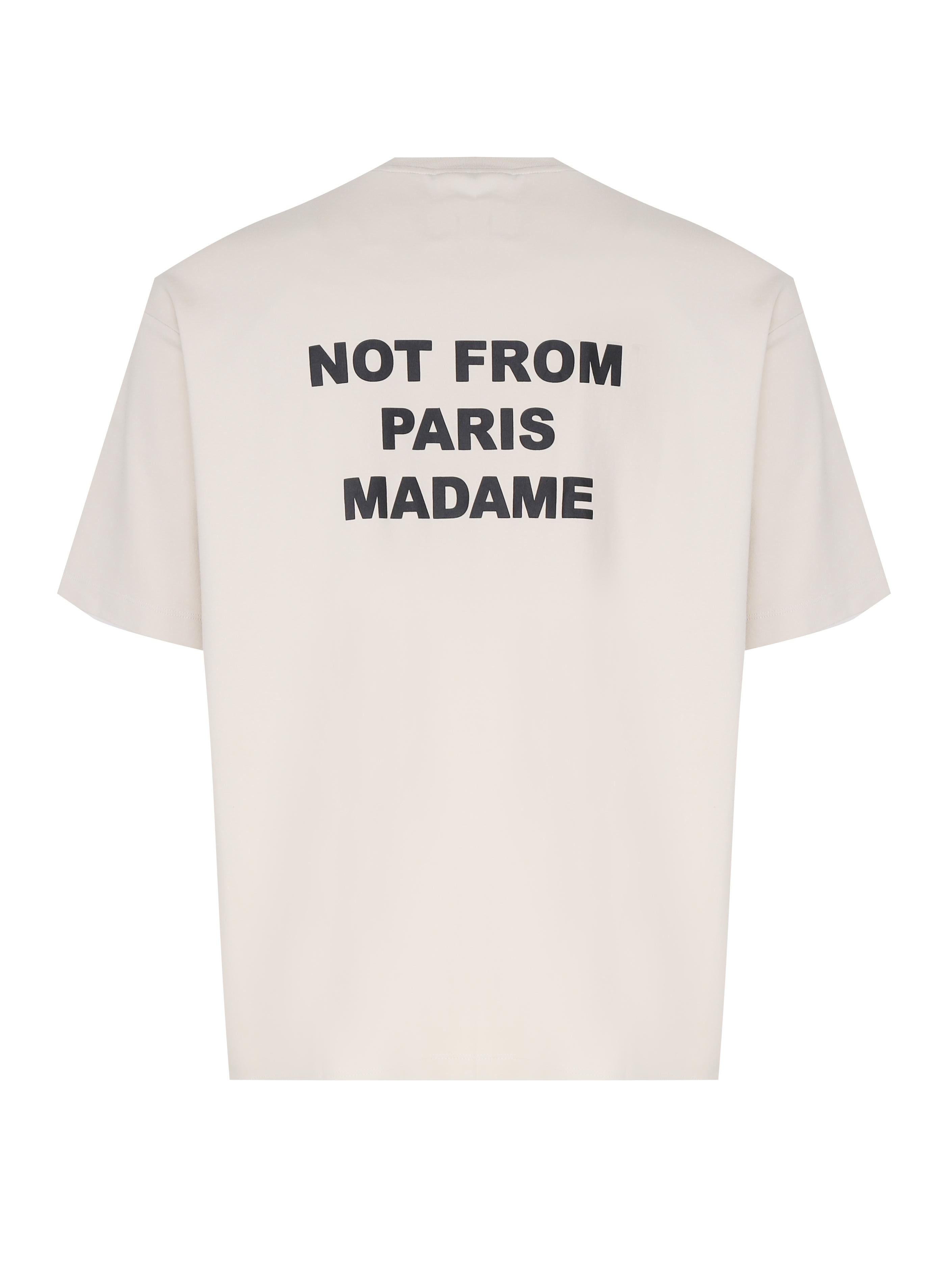 T-shirt Le Slogan Classique in cotone PERMTS203CO002 MT Drôle de Monsieur 