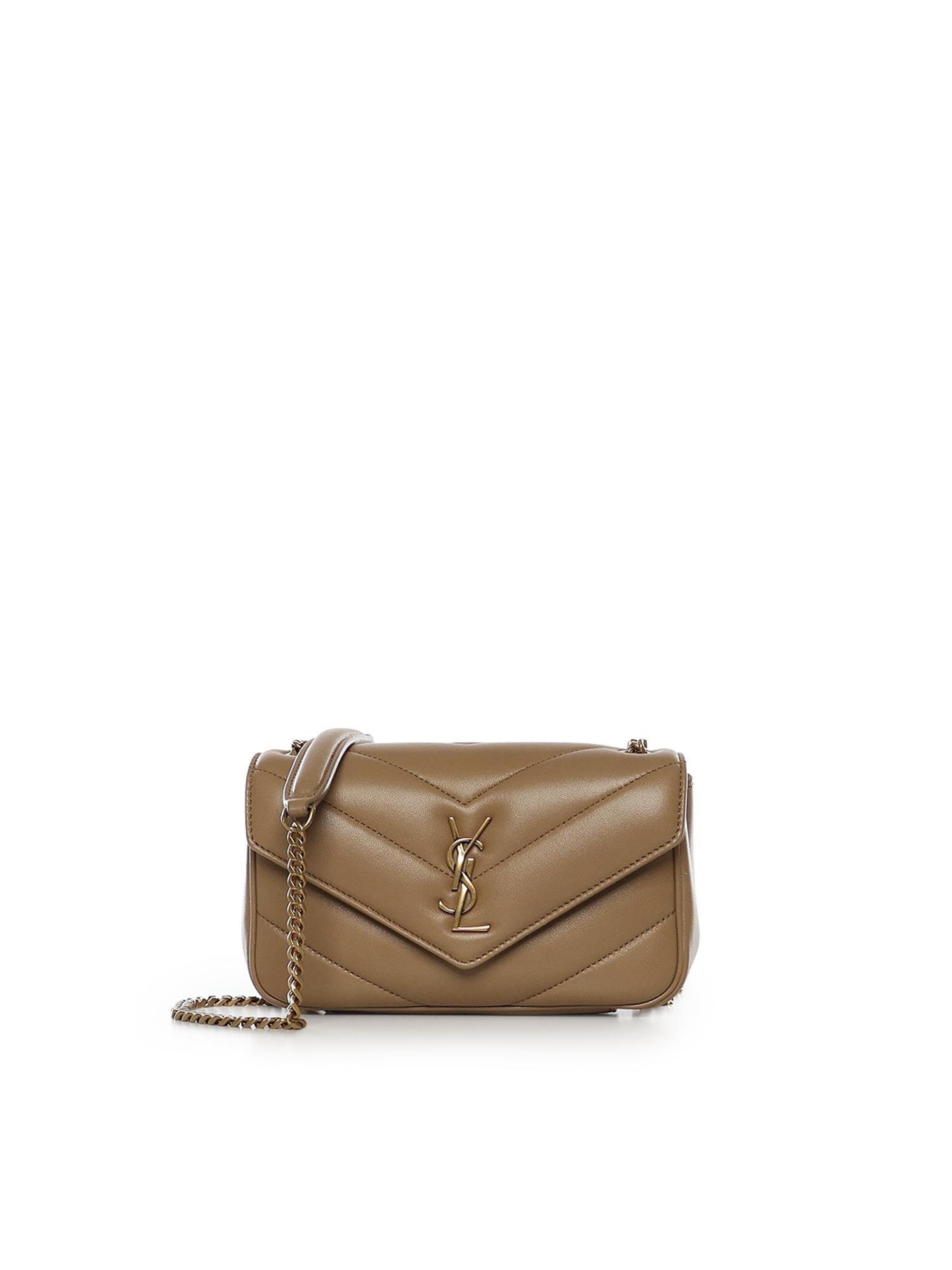 Borsa Loulou mini in pelle di agnello 821749 AAEAX2357 SAINT LAURENT 