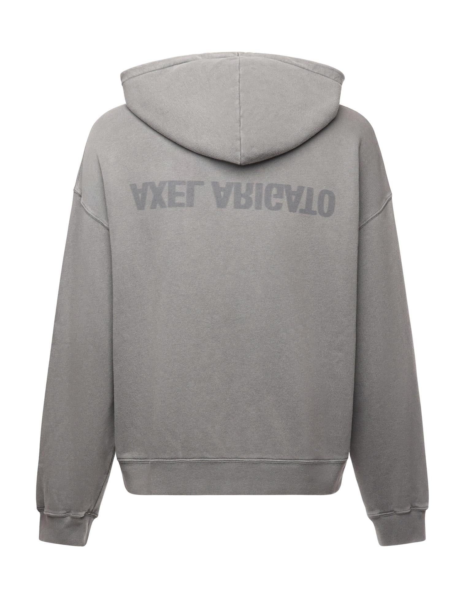 Felpa "Distort washed" in cotone A3434001 SLATE GREY AXEL ARIGATO 