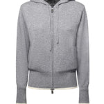 Cardigan con zip in lana e cashmere 105491 A2Q9II2 PINKO 