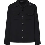 Camicia con tasche e logo AMSTCA1097 001 AMIRI 