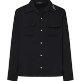 Camicia con tasche e logo AMSTCA1097 001 AMIRI 