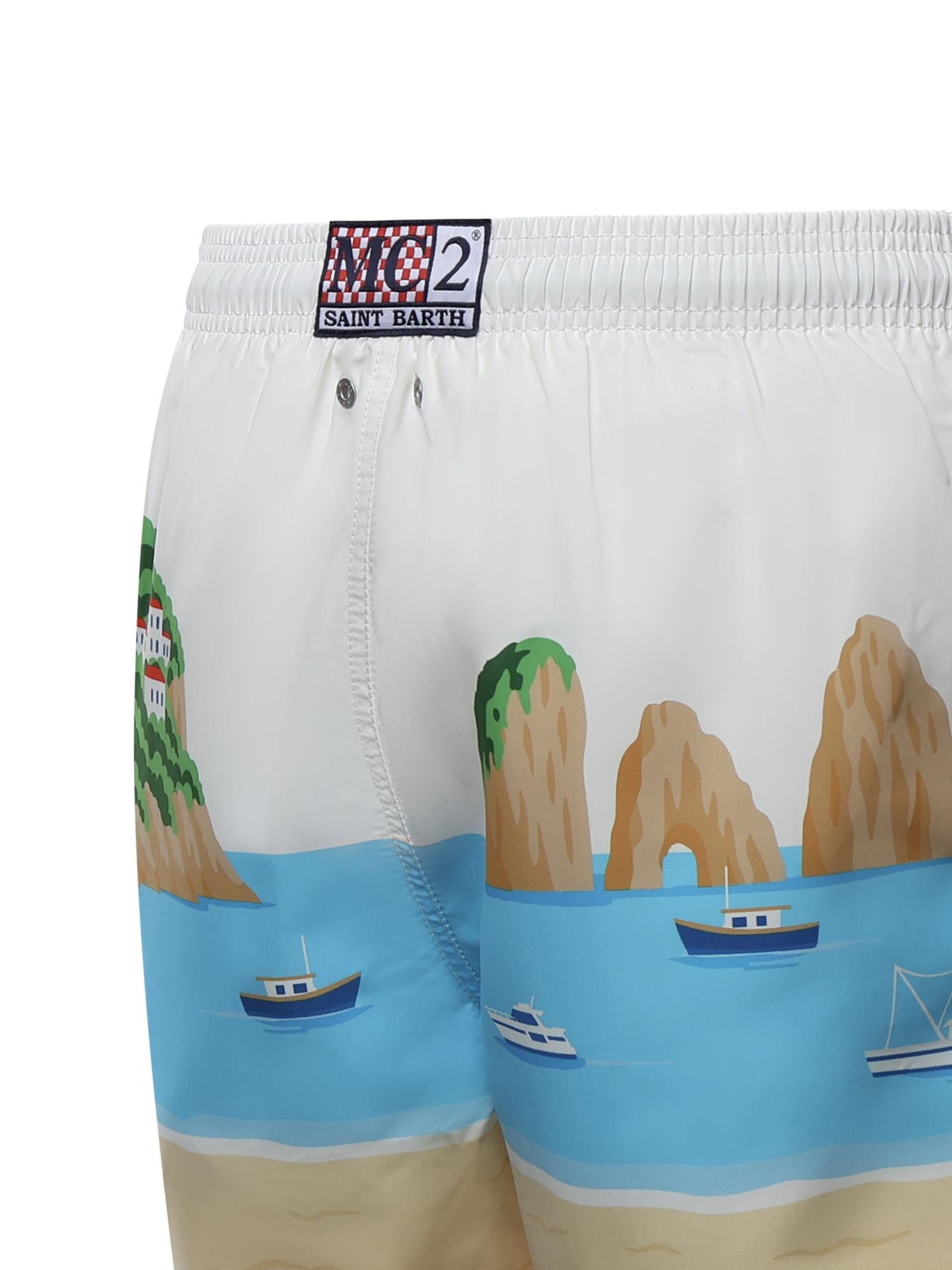 Costume da bagno con stampa GUS0009 02291L MC2 SAINT BARTH 