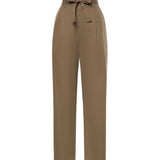 Pantalone a vita alta in cotone 836553 YZ9CV2412 SAINT LAURENT 