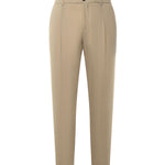 Pantaloni in gabardine di misto lana<BR/> RICCARDO CC REGULAR MTBEIGE BEABLE 