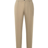 Pantaloni in gabardine di misto lana<BR/> RICCARDO CC REGULAR MTBEIGE BEABLE 