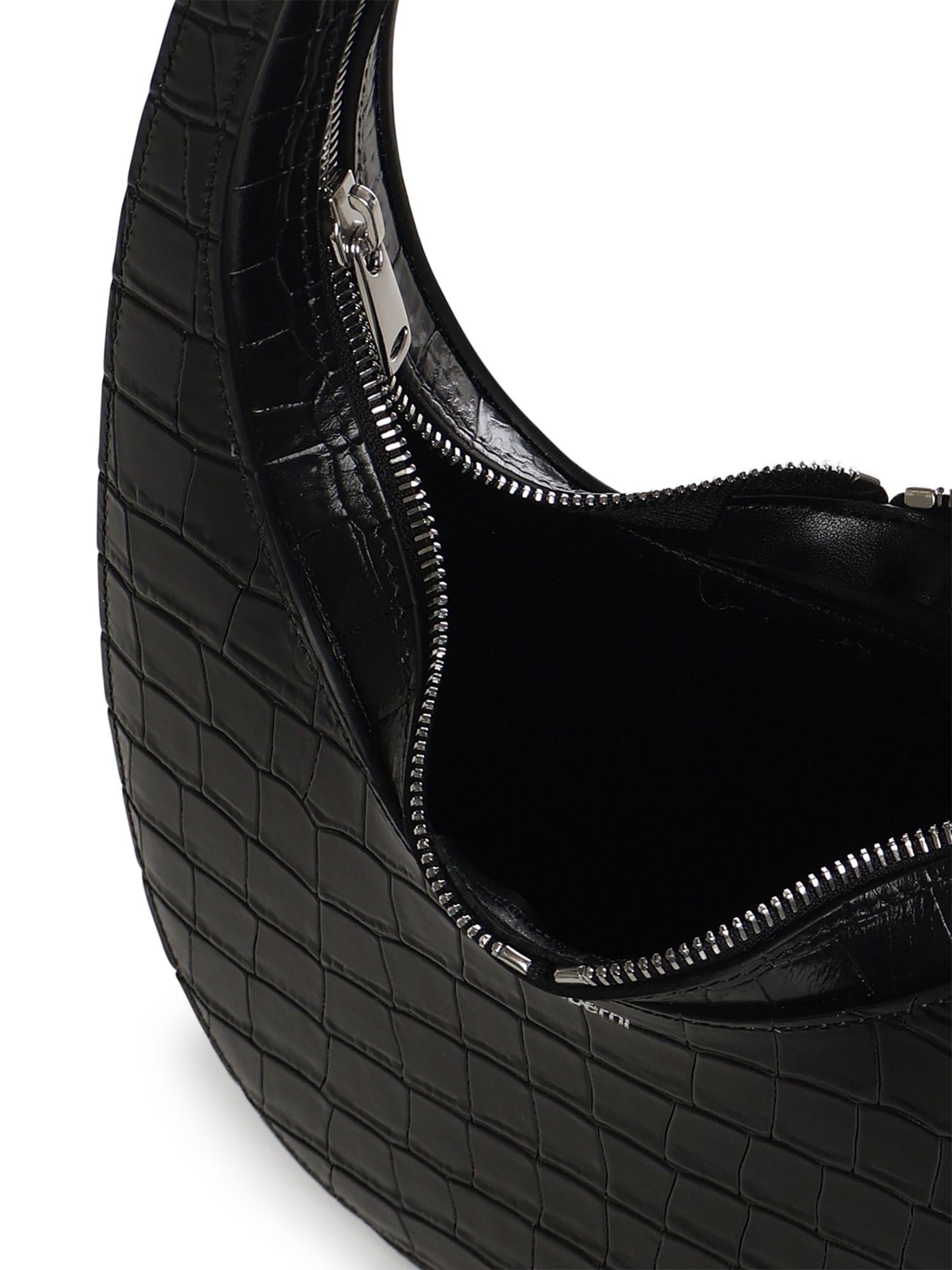 Borsa a spalla Croco Swipe in pelle COPBA01F6075 BLK COPERNI 