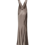 Abito lungo incrociato sulla schiena 797615 Y001W2783 SAINT LAURENT 