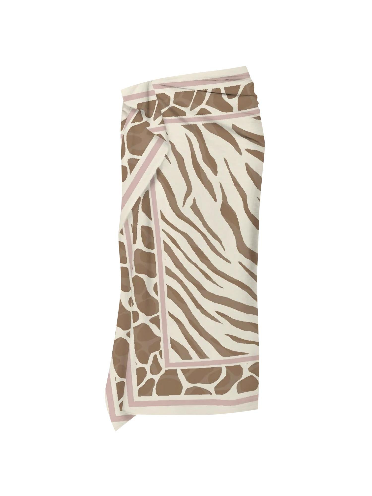 Pareo lungo Thaiti in misto cotone e seta TAIT001 09738L MC2 SAINT BARTH 