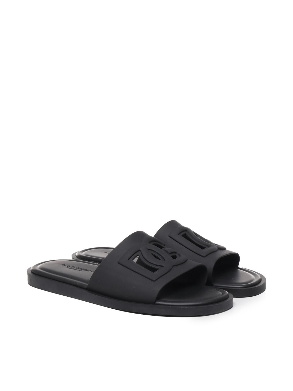 Slide beachwear con logo DG CS2215 AN99480999 DOLCE & GABBANA 