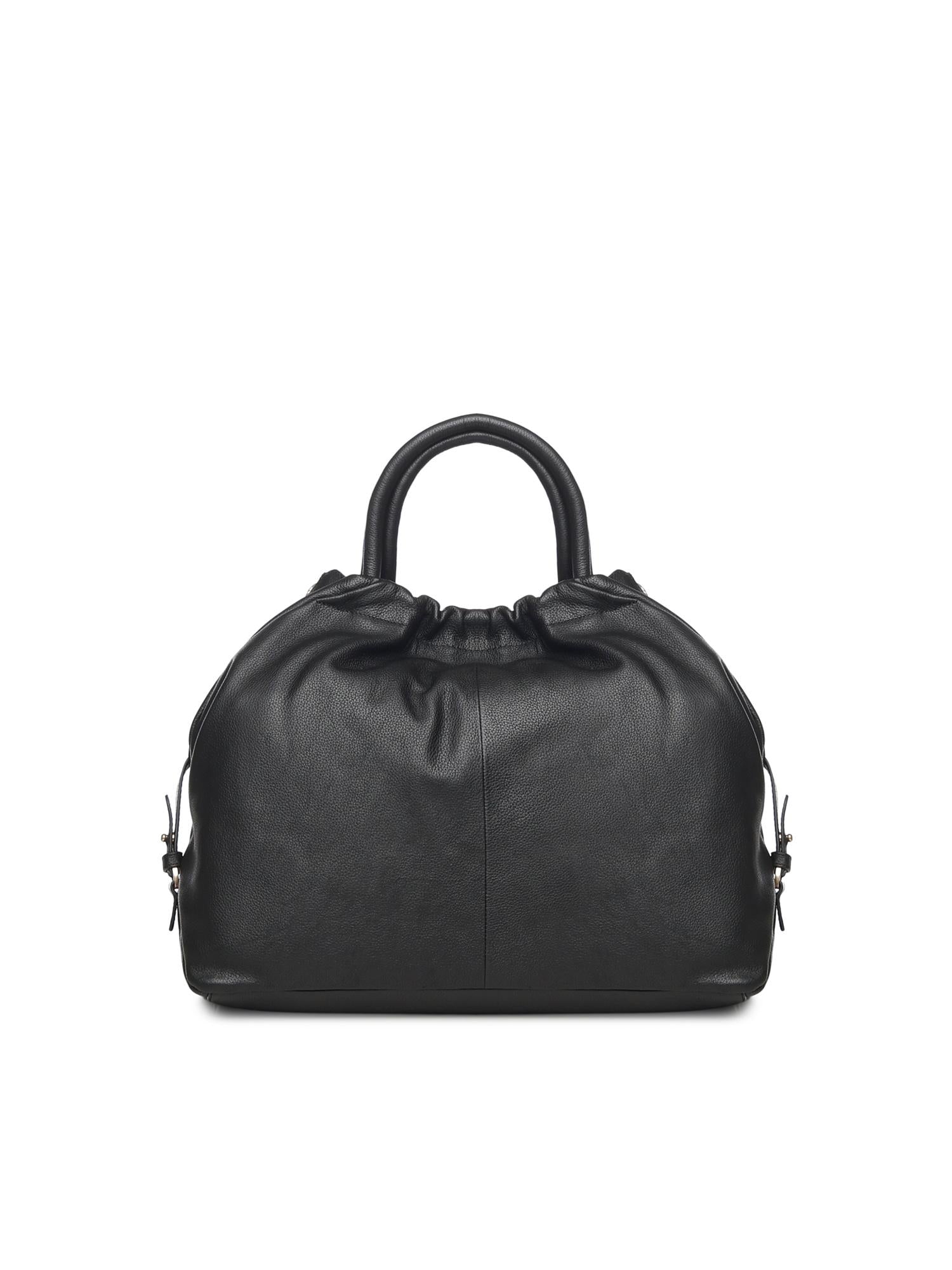 Borsa in pelle con logo<BR/> BIBP9E701 NERO BIASIA 
