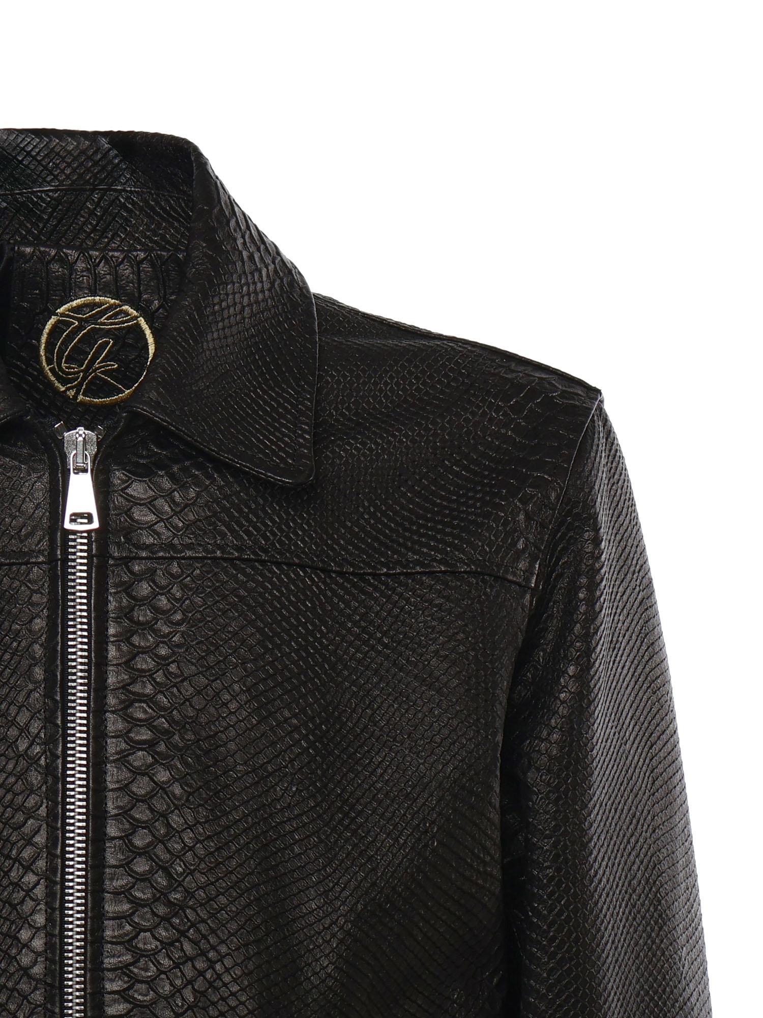 Bomber Florence in pelle FLORENCE PITONENERO GIULIANO GALIANO 