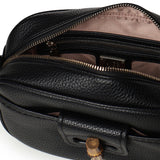 Borsa a tracolla con logo 73BS9M605 BEATRICENERO V° 73 