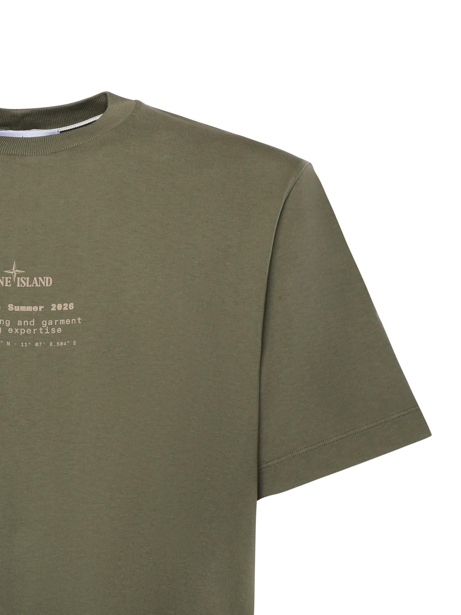 T-shirt con stampa 'Stone' L1S152100001 S0285V005G STONE ISLAND 