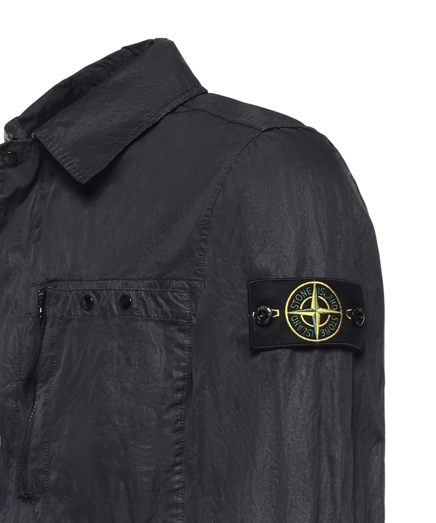 Overshirt in nylon con logo L1S151200020 S0351V0020 STONE ISLAND 