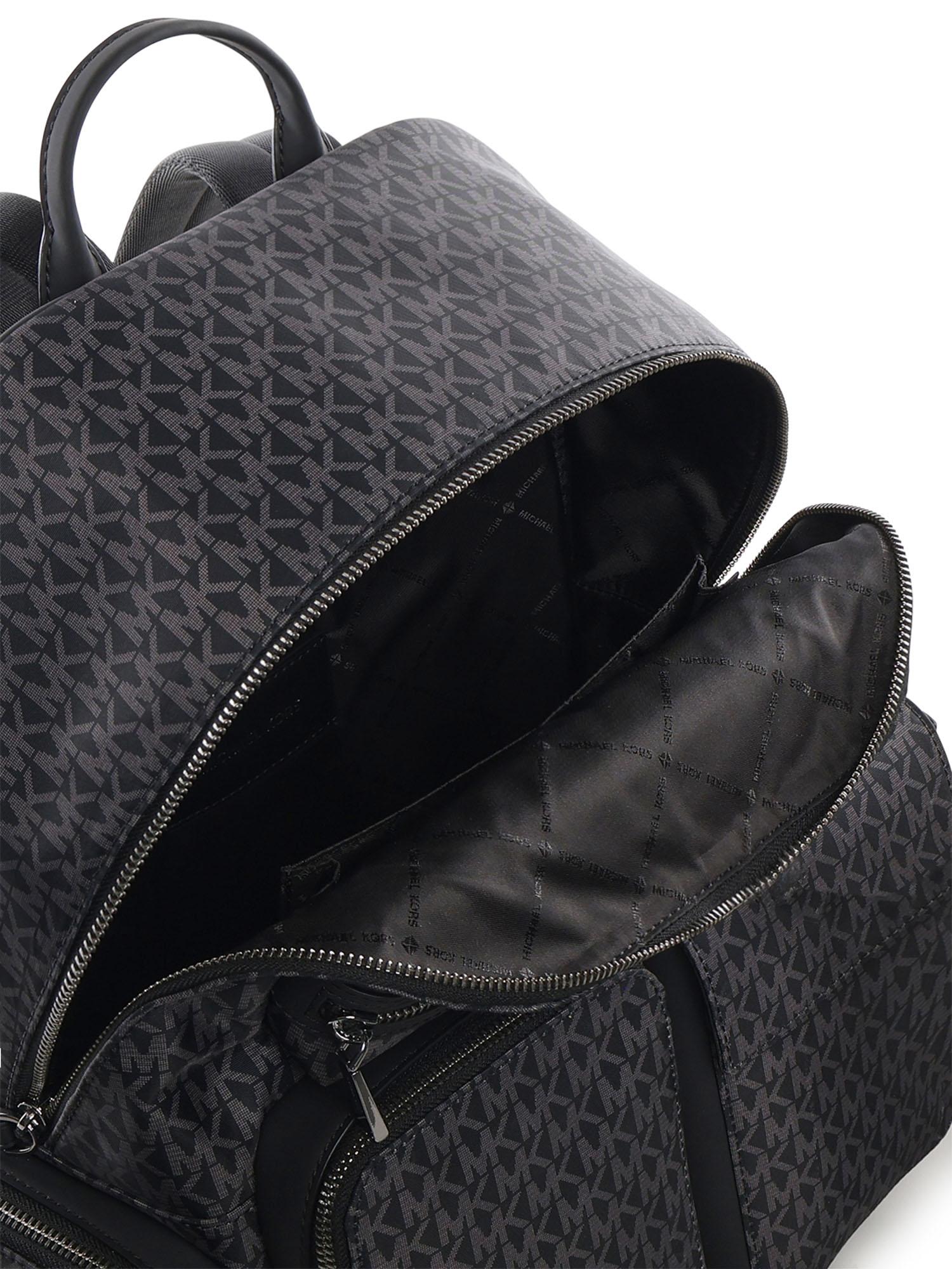 Zaino cargo Brooklyn con stampa logo 33R6LBNB7O 001 MICHAEL MICHAEL KORS 