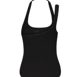 Canotta con fibbia asimmetrica<BR/> 325JDE143JS0194 9999 COURREGES 